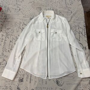 Michael Kors zip up long sleeve size extra small
